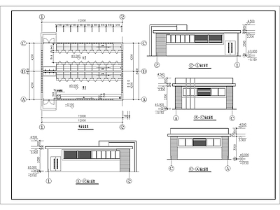 现代公共卫生间 厕所 施工图