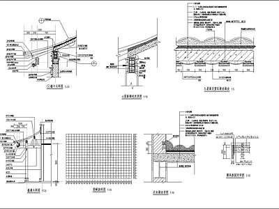 中式新中式古建 坡屋面构造 檐口构造 檐廊构造 博风板构造 施工图