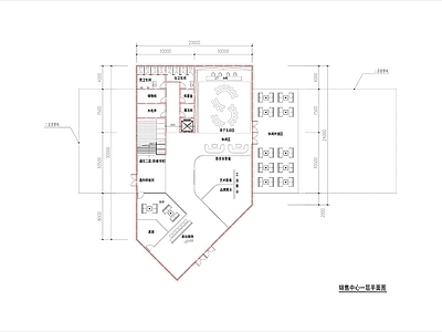 现代售楼处建筑 售楼部 会所 施工图