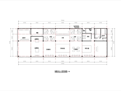 现代售楼处建筑 售楼部 施工图