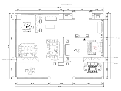 现代其他商业空间 中式软装店 家具店 施工图