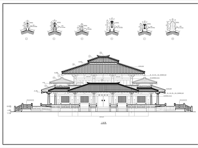 中式古建 阁楼古建 施工图