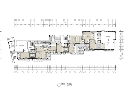 现代新中式会所 小区休闲会所 健身 棋牌 施工图