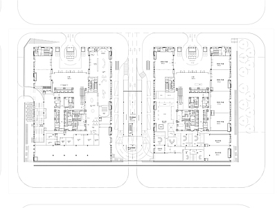 现代办公楼建筑 深圳大疆总部 东办公区 健身区 试飞区 施工图