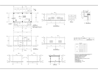 现代其他建筑 多层工业 42米X82米 纺织类丙类 施工图