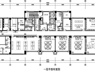 现代其他公共空间 市场监督居平面图 市场管理居平面图 施工图