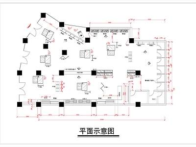 现代服装店 服装 施工图