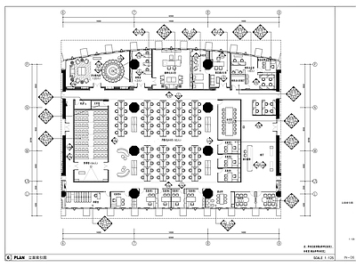 现代整体办公空间 融通华都办公室竣 施工图