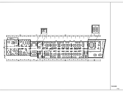 现代整体办公空间 办公 施工图