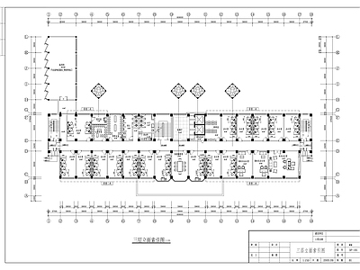 现代整体办公空间 海关缉私局办公 大楼装饰 施工图