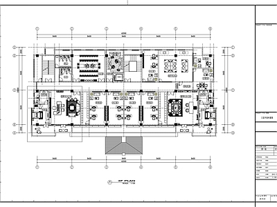 现代整体办公空间 科技产业园区施工 施工图