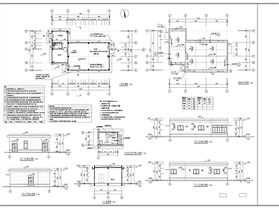 现代其他建筑 配电房建 施工图