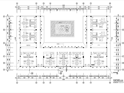 新中式民宿 800平民宿平面 民宿设计平面图 施工图