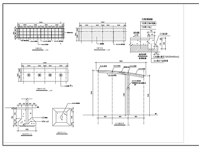 现代其他建筑 车棚 施工图