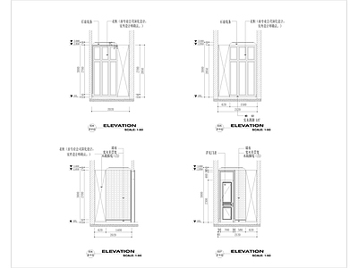 欧式衣帽间 衣帽间 施工图