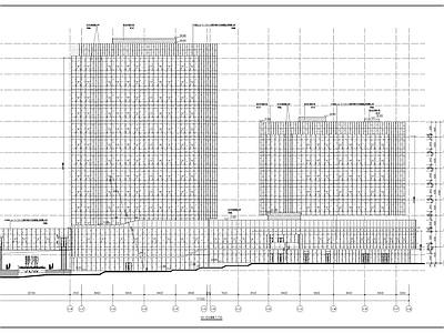 现代办公楼建筑 总部基地办公大楼 施工图