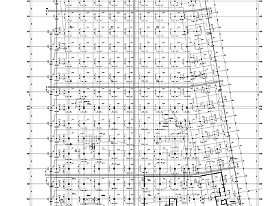 混凝土结构 大台阶 框架剪力墙 大空间展览 施工图