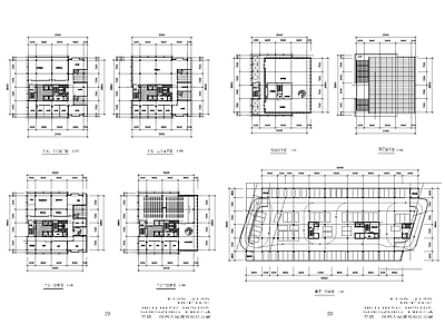 现代办公楼建筑 深圳天建大厦图纸 超图纸 施工图