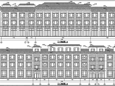 现代新中式民宿建筑 餐饮建筑 施工图