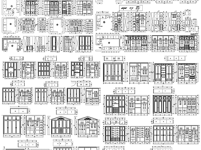 现代柜子 素材 剖面 衣帽柜 设计 施工图