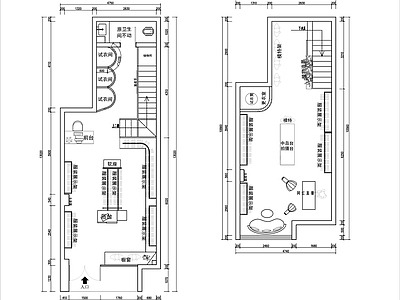 现代服装店 服装店 两层服装店 买手店 女装店 施工图