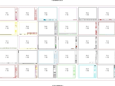 现代图框 图框图表样式标准 标准比例图框 施工图