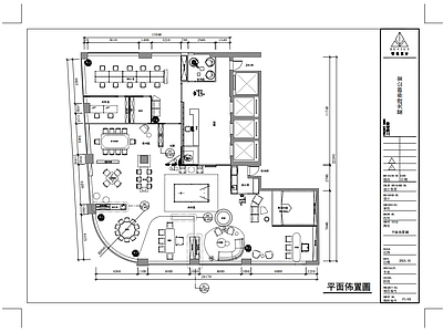 现代办公室 430平办公室 施工图