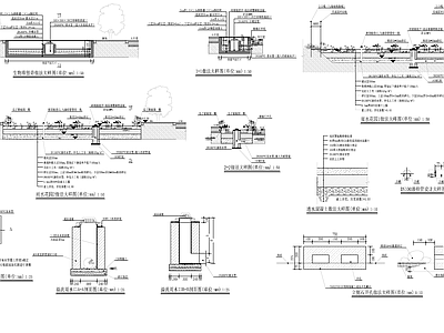 现代其他景观 海绵设施 海绵 生态 施工图