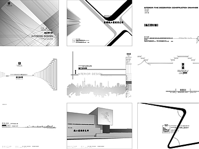 现代封面 9套精品封面 施工图