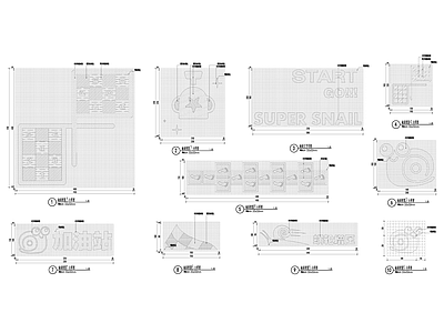 现代铺装图库 绿道图案 施工图