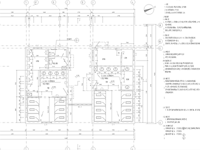 现代其他建筑 公园残疾人公厕 管理房工具房 现代无障碍公共厕 施工图