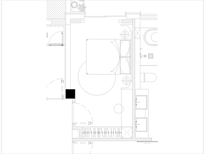 现代卧室 儿童房 施工图