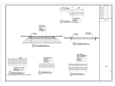 现代综合景观图库 景观通用详图 生态车位通用详图 侧石通用详图 混凝土路面修复 道路白改黑 施工图