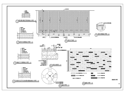 景观节点 景观通用大样 施工图