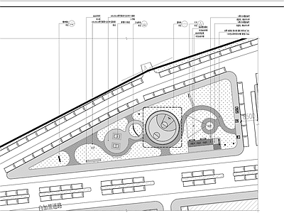 景观平面图 街头游园 小游园 景观公园 施工图