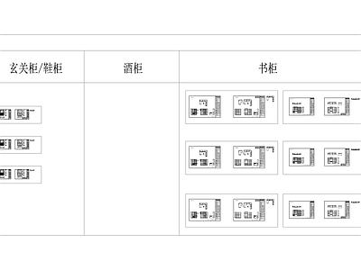 欧式柜子 欧式温莎堡系列柜 图库 衣帽间柜书柜 酒柜餐边柜 施工图