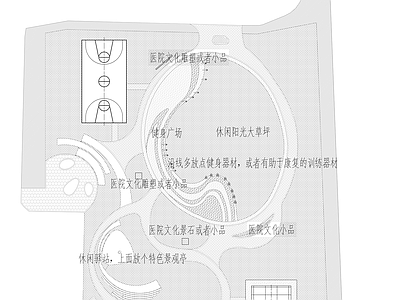 景观平面图 彩平图 施工图