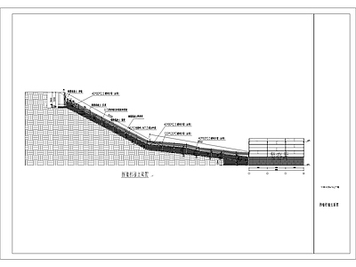 其他结构设计 边坡治理 栏墙 跨栏 施工图