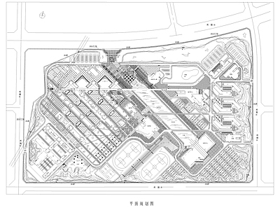 现代校园景观 大园规划 施工图