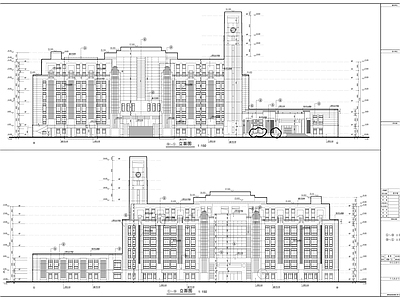 现代图书馆建筑 大学施 施工图