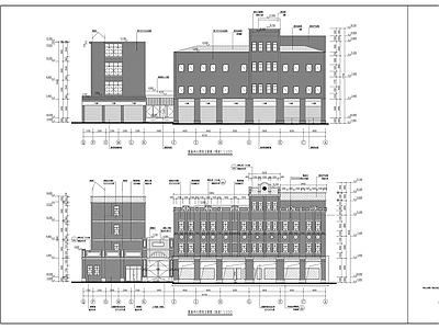 现代办公楼建筑 教育基地 办公楼 施工图