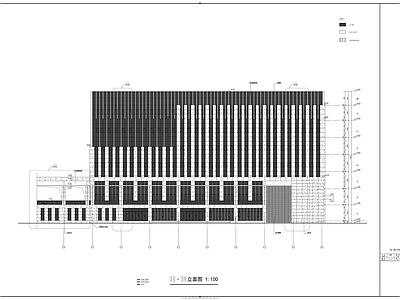 现代办公楼建筑 科技馆建筑 施工图