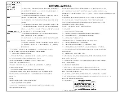 现代设计说明 景观土建施工说明 景观 施工图