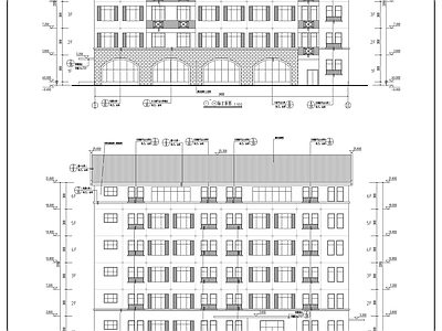 现代办公楼建筑 学前教育科研楼 施工图