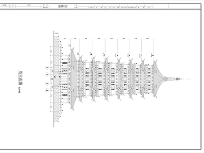 中式古建 七层仿古佛塔建筑 施工图