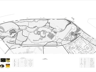现代公园景观 休闲运动 市政文化休闲公园 施工图