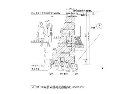 现代简约树池图库 挡墙 种植池 施工图