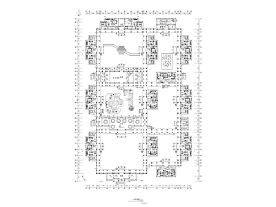 新中式中式四合院 王府式四合院 施工图