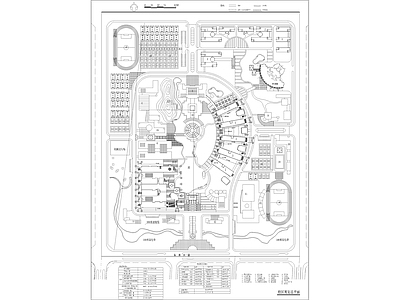 现代校园景观 校园规划图 施工图