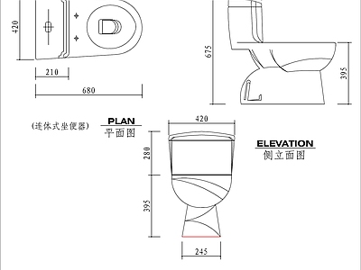 现代卫浴设施 马桶 卫浴图块 施工图